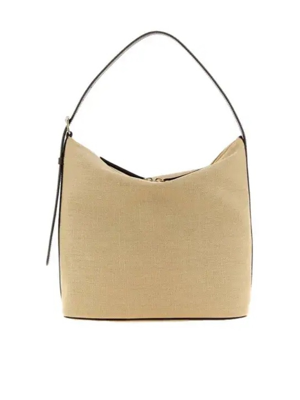 A.P.C. Vera Shoulder Bag Nude Canvas Leather Hobo Quiet Luxury French Chic